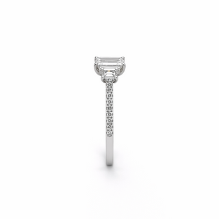 Bague de Fiançailles Trinité Or blanc 18 kt avec diamants, vue 3