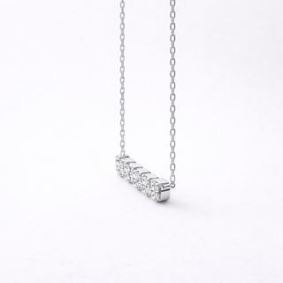 Collier Boules en or blanc 18 kt avec diamants, vue 2