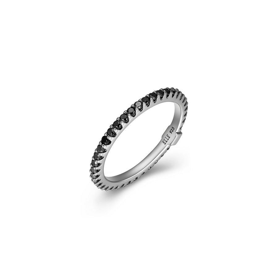 Bague Elle Stardust Ruthenium Skinny