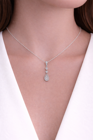 Pendentif Pendant en or blanc 18 kt avec diamants, vue 3