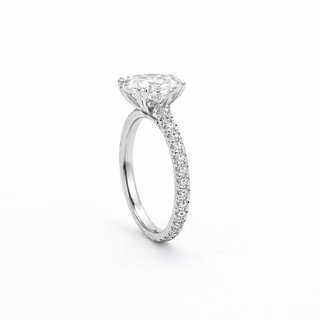 Bague de Fiançailles Or blanc 18 kt avec diamants, vue 3