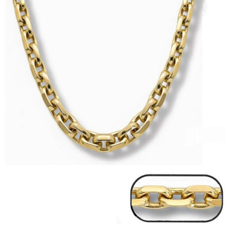 Chaîne Diamond cut trace en or jaune 10 kt Largeur 1,15 mm, vue 2
