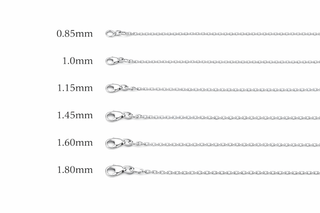 Bracelet Diamond cut trace en or blanc 10 kt Largeur 1,60 mm, vue 3