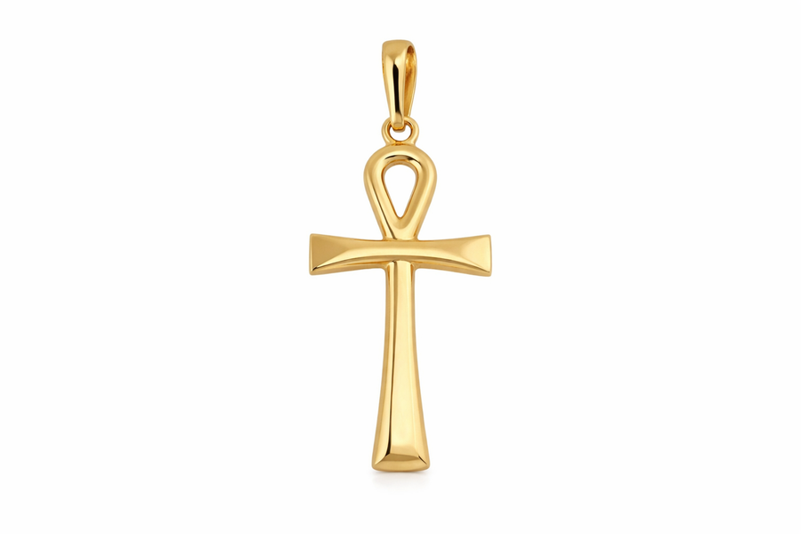 Pendentif Croix Italienne en or jaune 10 kt