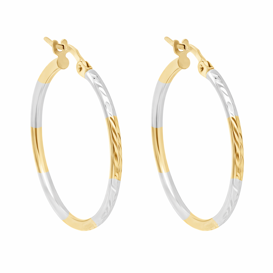 Boucles d'oreilles Anneaux en or 10 kt 2 tons