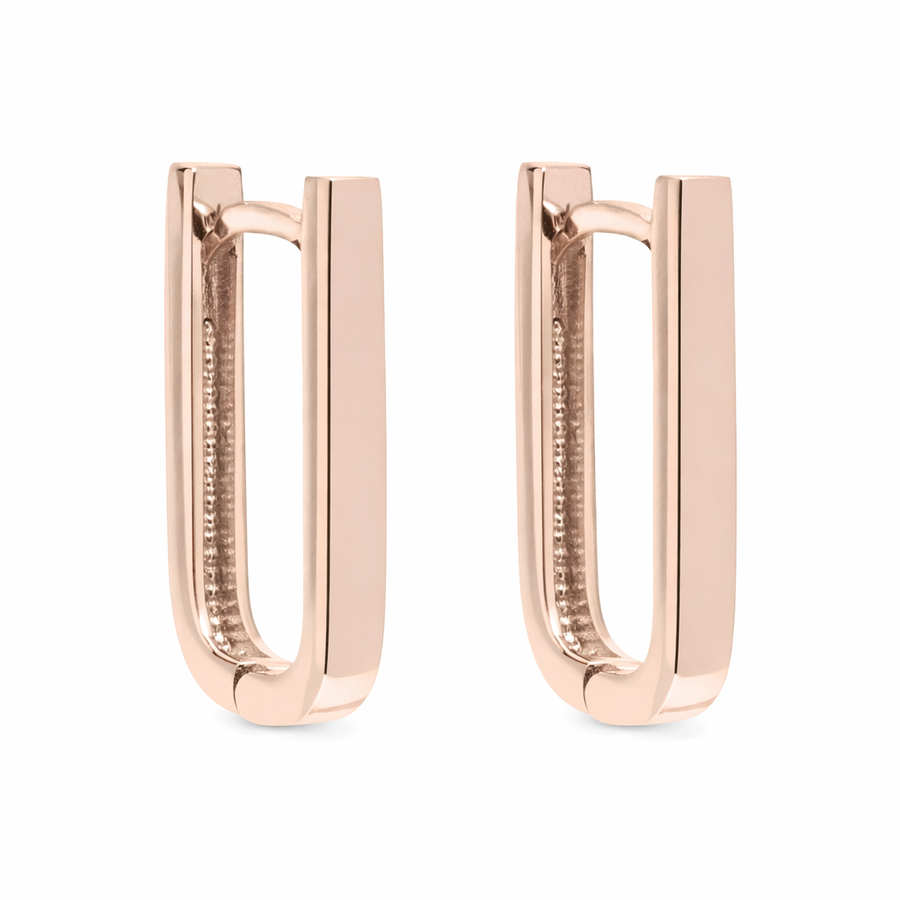 Boucles d'oreilles Huggies en or rose 10 kt