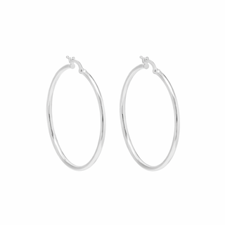 Boucles d'oreilles Anneaux en or blanc 10 kt, vue 2