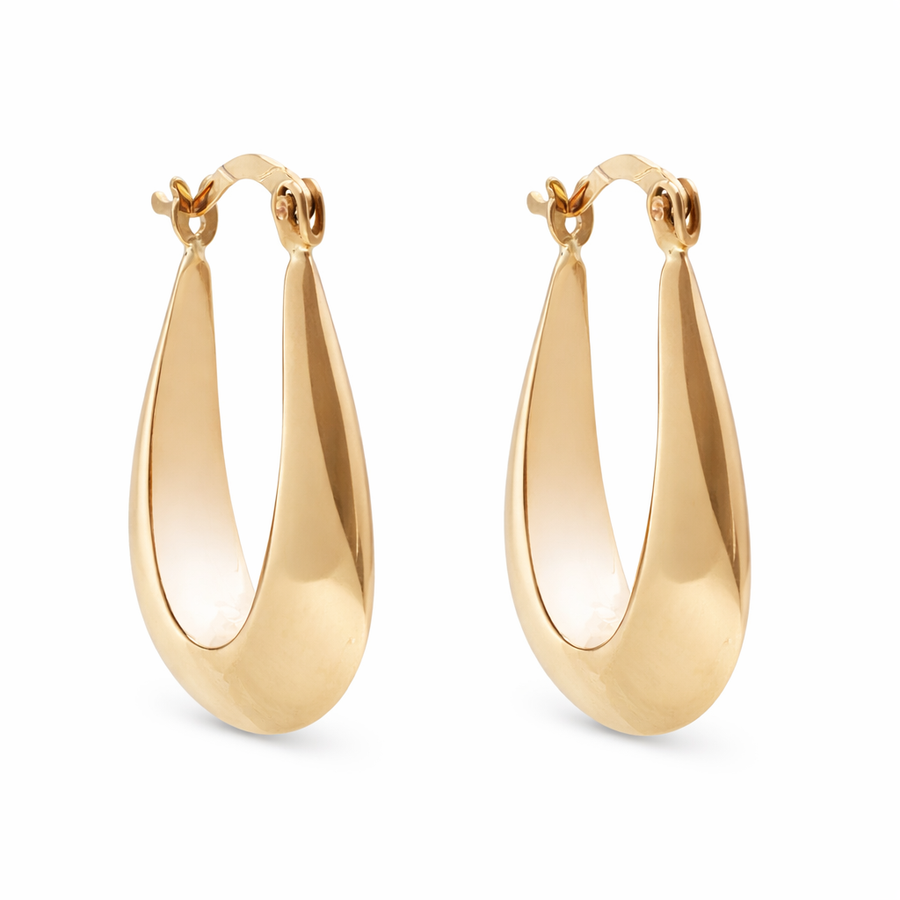 Boucles d'oreilles Anneaux en or jaune 10 kt
