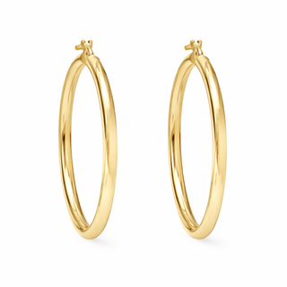 Boucles d'oreilles Anneaux en or jaune 10 kt, vue 2