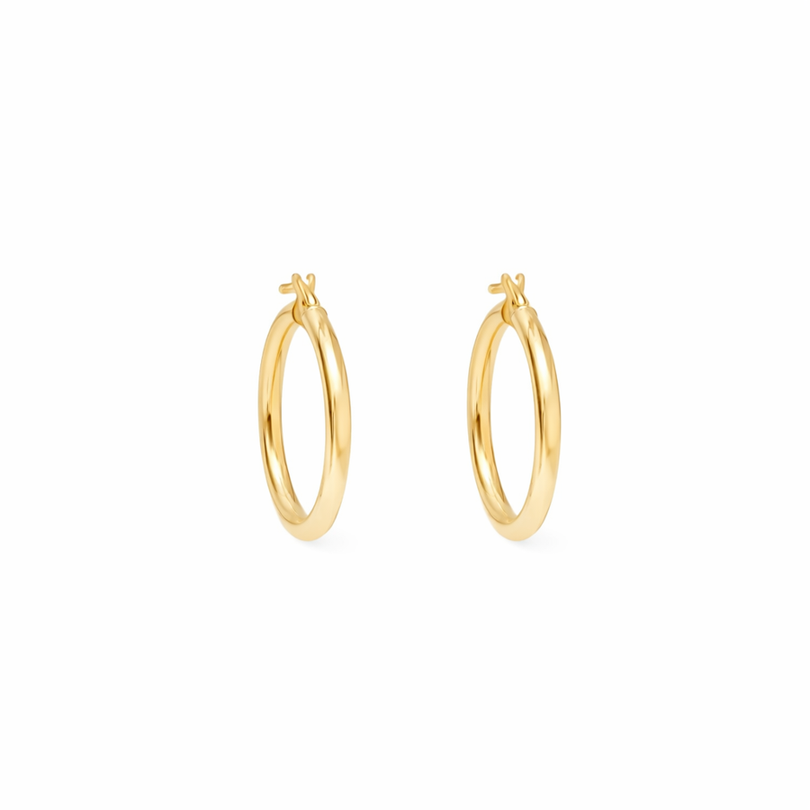 Boucles d'oreilles Anneaux en or jaune 10 kt