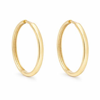 Boucles d'oreilles Huggies en or jaune 10 kt, vue 2