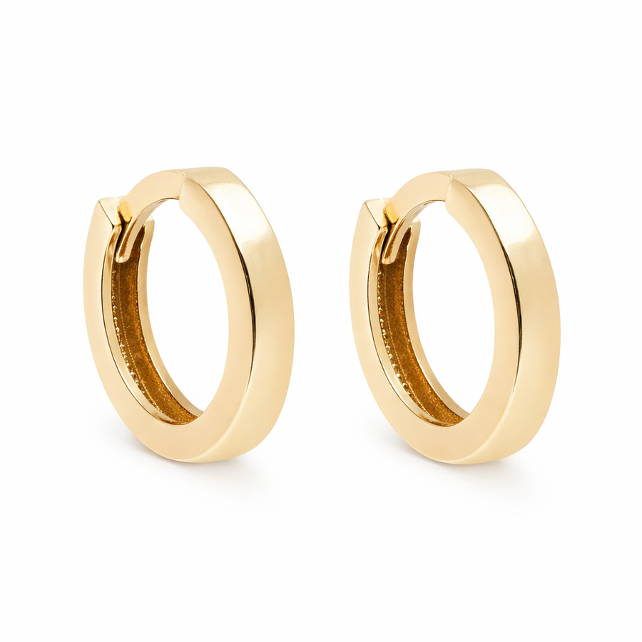 Boucles d'oreilles Huggies en or jaune 10 kt