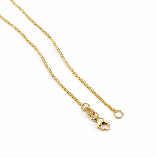 Chaîne Curb or jaune 10 kt Largeur 1,40 mm