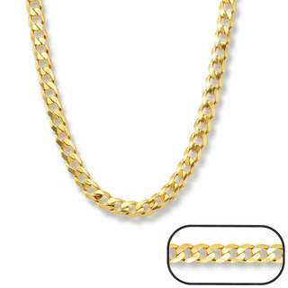 Chaîne Open Curb or jaune 10 kt Largeur 5,65 mm, vue 2