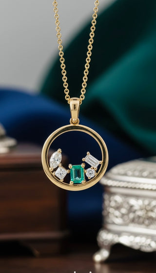 Pendentif Or jaune 10 kt avec diamants, vue 2