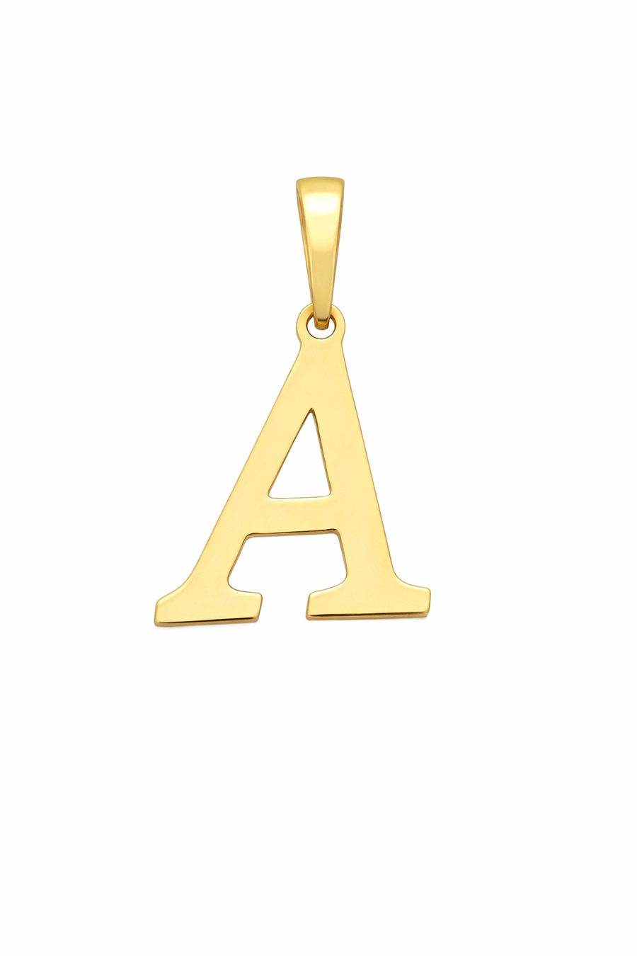 Pendentif Lettre A en or jaune 10 kt