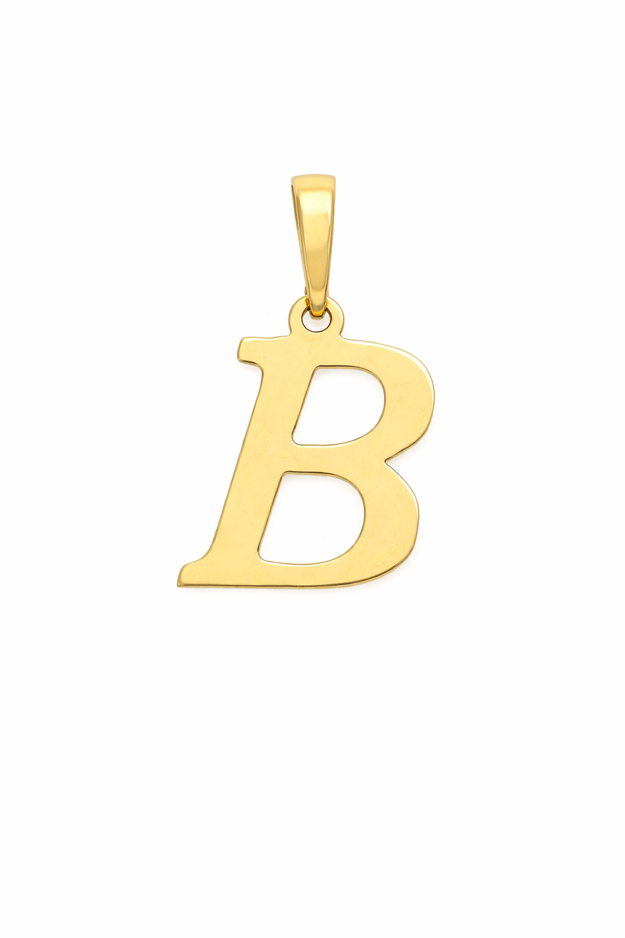 Pendentif Lettre B en or jaune 10 kt