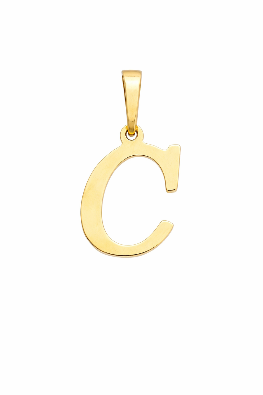 Pendentif Lettre C en or jaune 10 kt