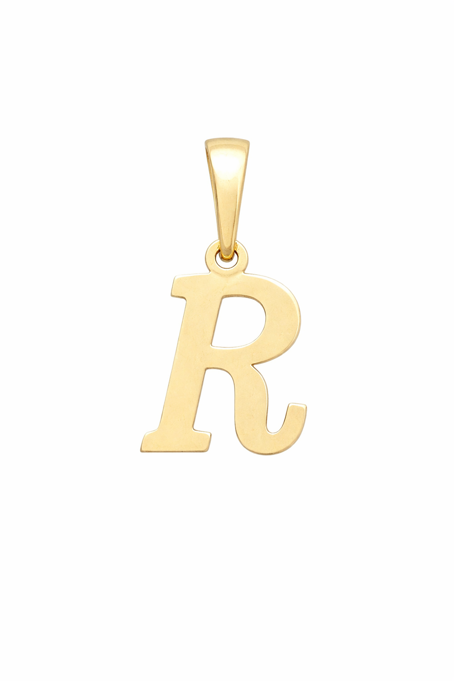 Pendentif Lettre R en or jaune 10 kt
