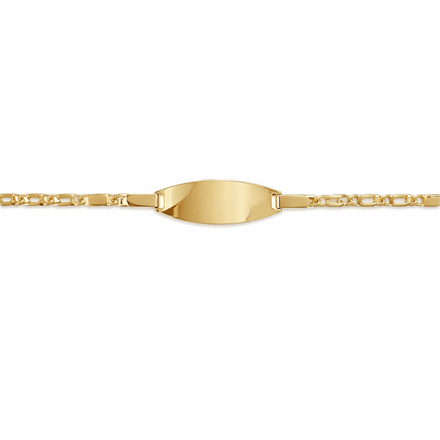 Bracelet ID en or jaune 10 kt