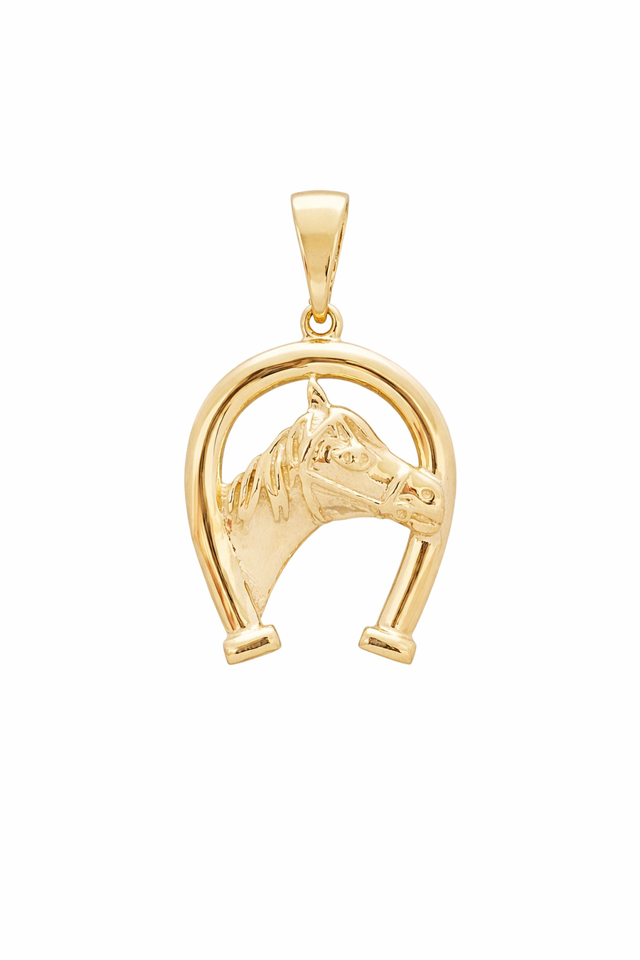Pendentif Fer à cheval en or jaune 10 kt
