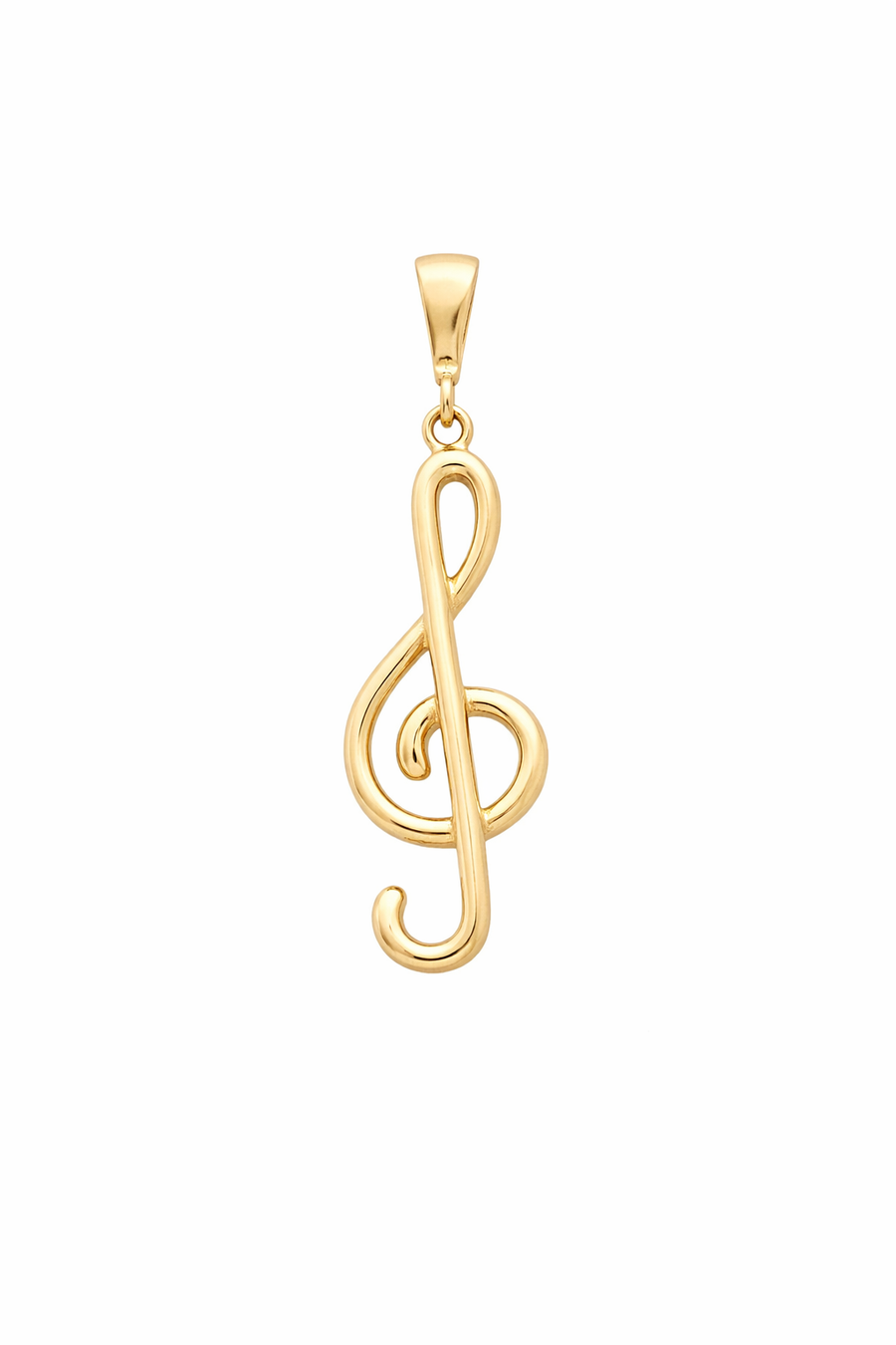 Pendentif Note de musique en or jaune 10 kt