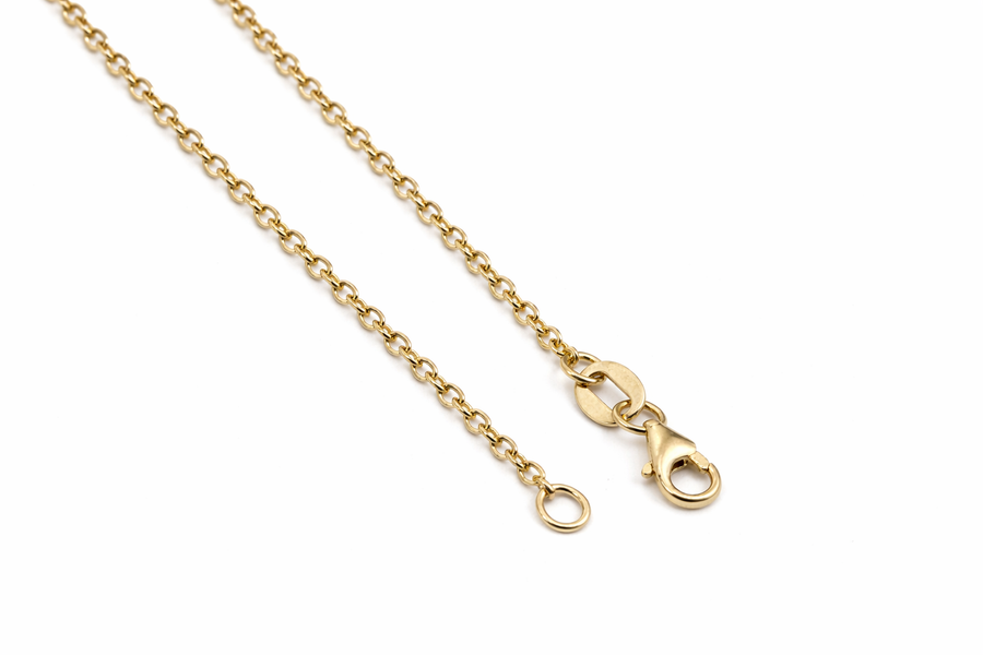 Chaîne Light Open or jaune 10 kt Largeur 1,60 mm