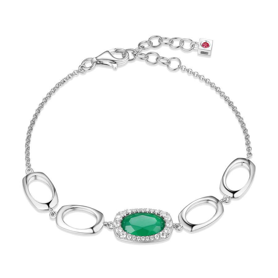 Bracelet Elle Aureole Chrysoprase