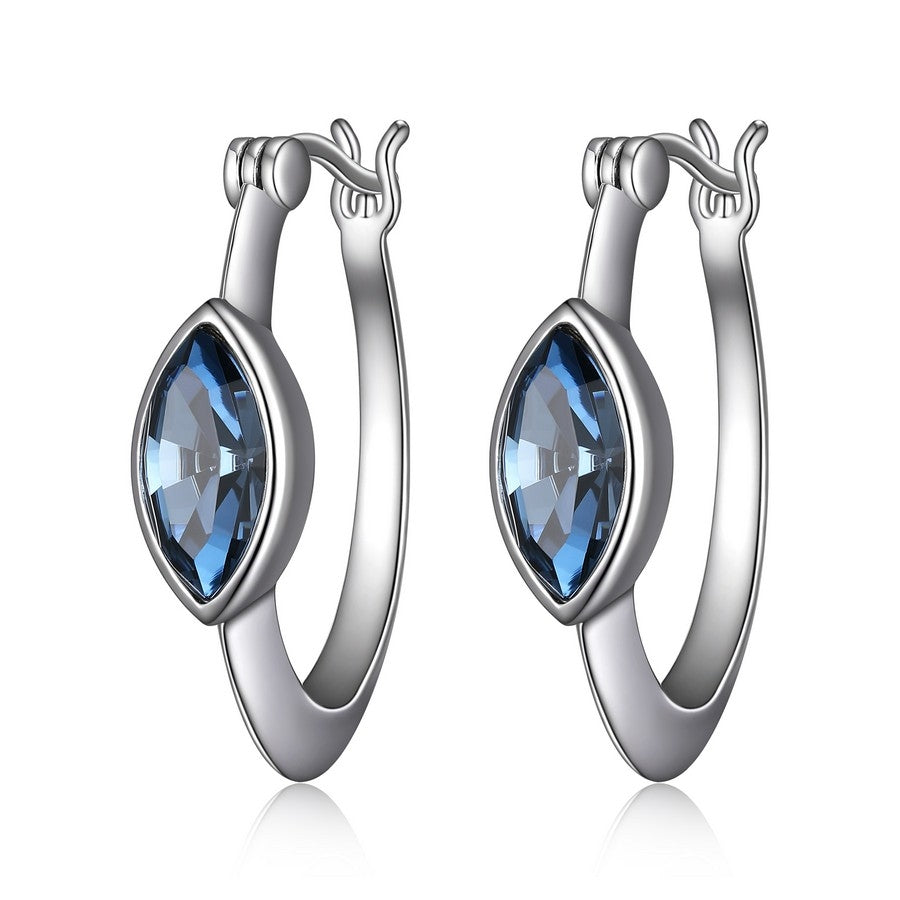 Boucles d'oreilles Elle Expression Blue Swarovski