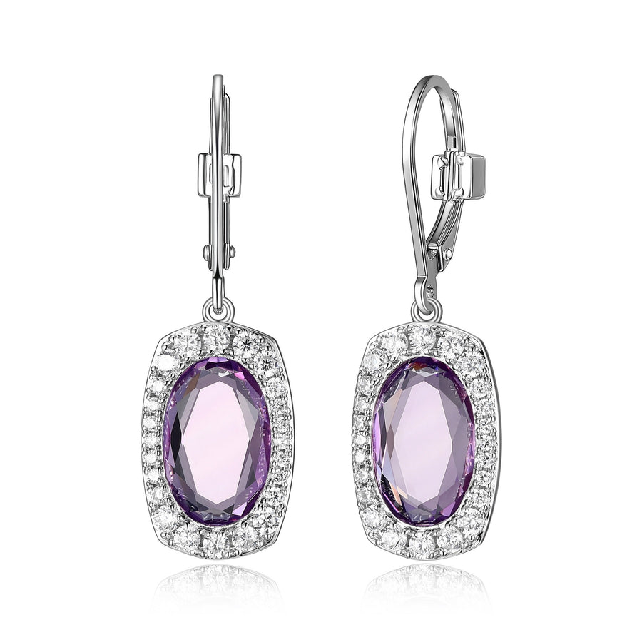 Boucles d'oreilles Elle Aureole Amethyst
