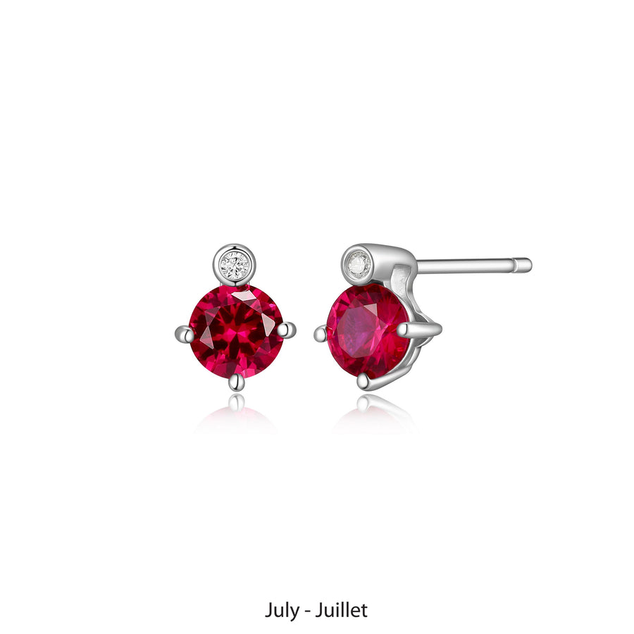 Boucles d'oreilles Elle Birthstone Juillet