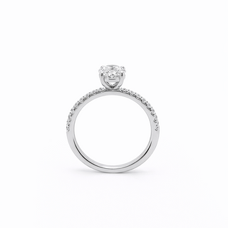 Bague de Fiançailles Or blanc 18 kt avec diamants, vue 2