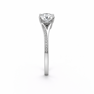 Bague de Fiançailles Or blanc 18 kt avec diamants, vue 2