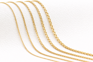Chaîne Flat Anchor or jaune 10 kt Largeur 3,60 mm