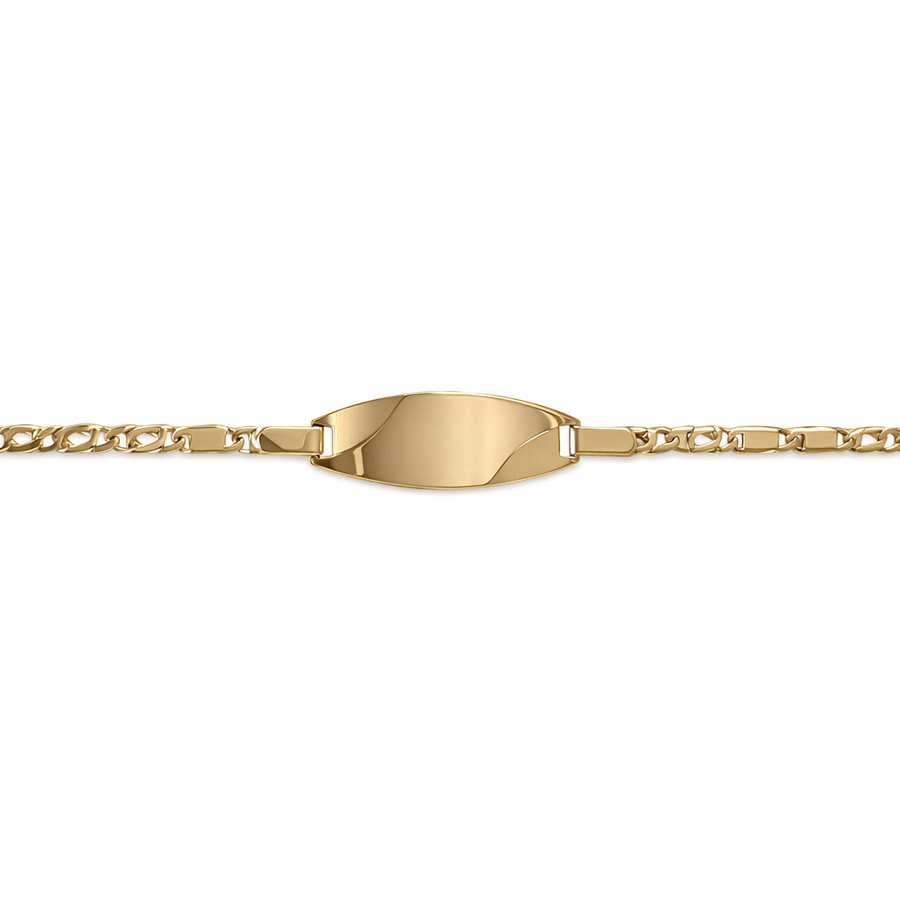 Bracelet ID en or jaune 10 kt