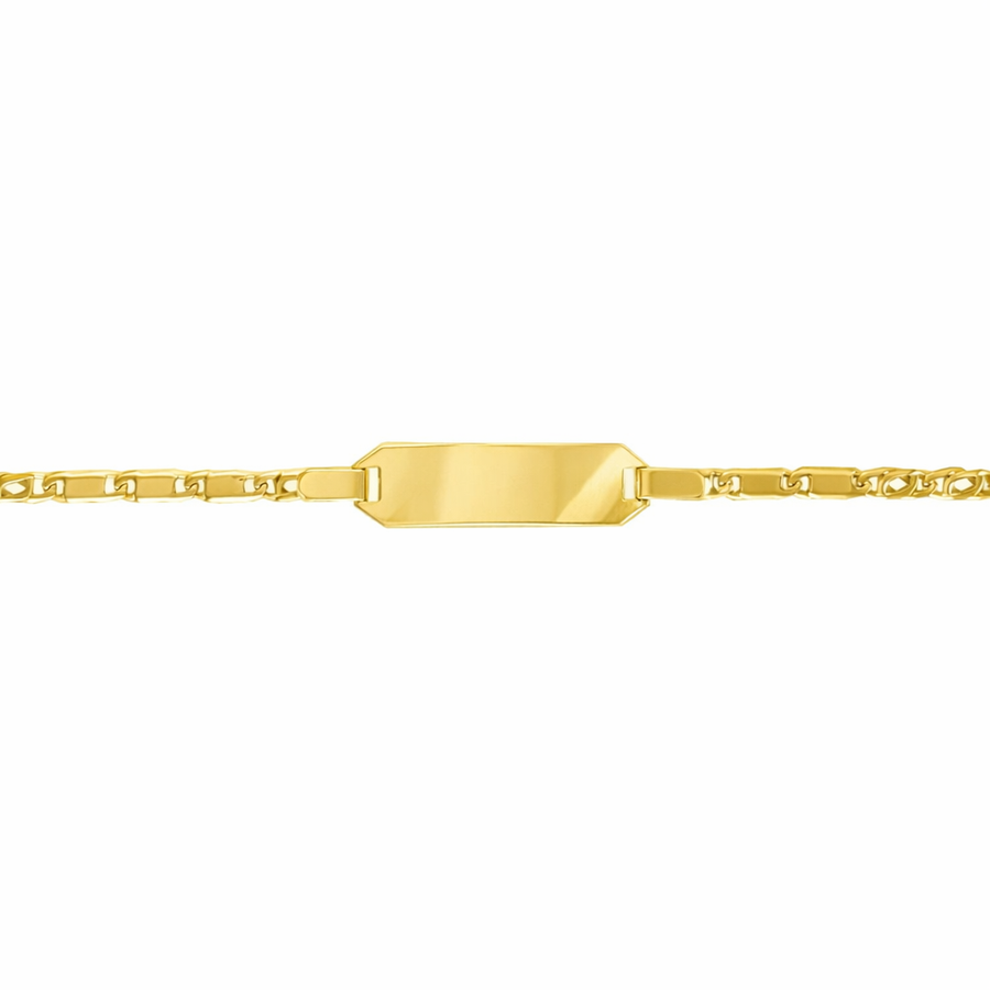 Bracelet ID en or jaune 10 kt