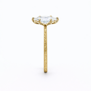 Bague de Fiançailles Diamant Marquise Or jaune 14 kt, vue 3