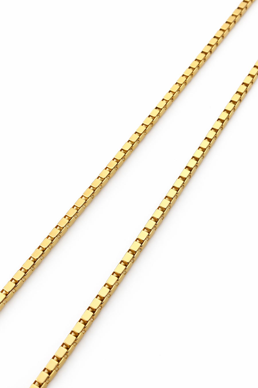 Chaîne Box or jaune 10 kt Largeur 1,45 mm