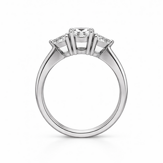 Bague de Fiançailles Trinité en Or blanc 18 kt, vue 2