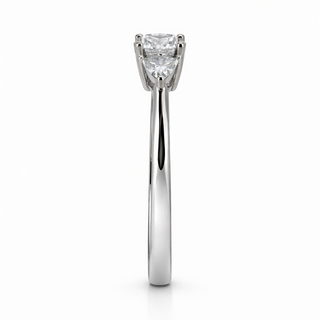 Bague de Fiançailles Trinité en Or blanc 18 kt, vue 3